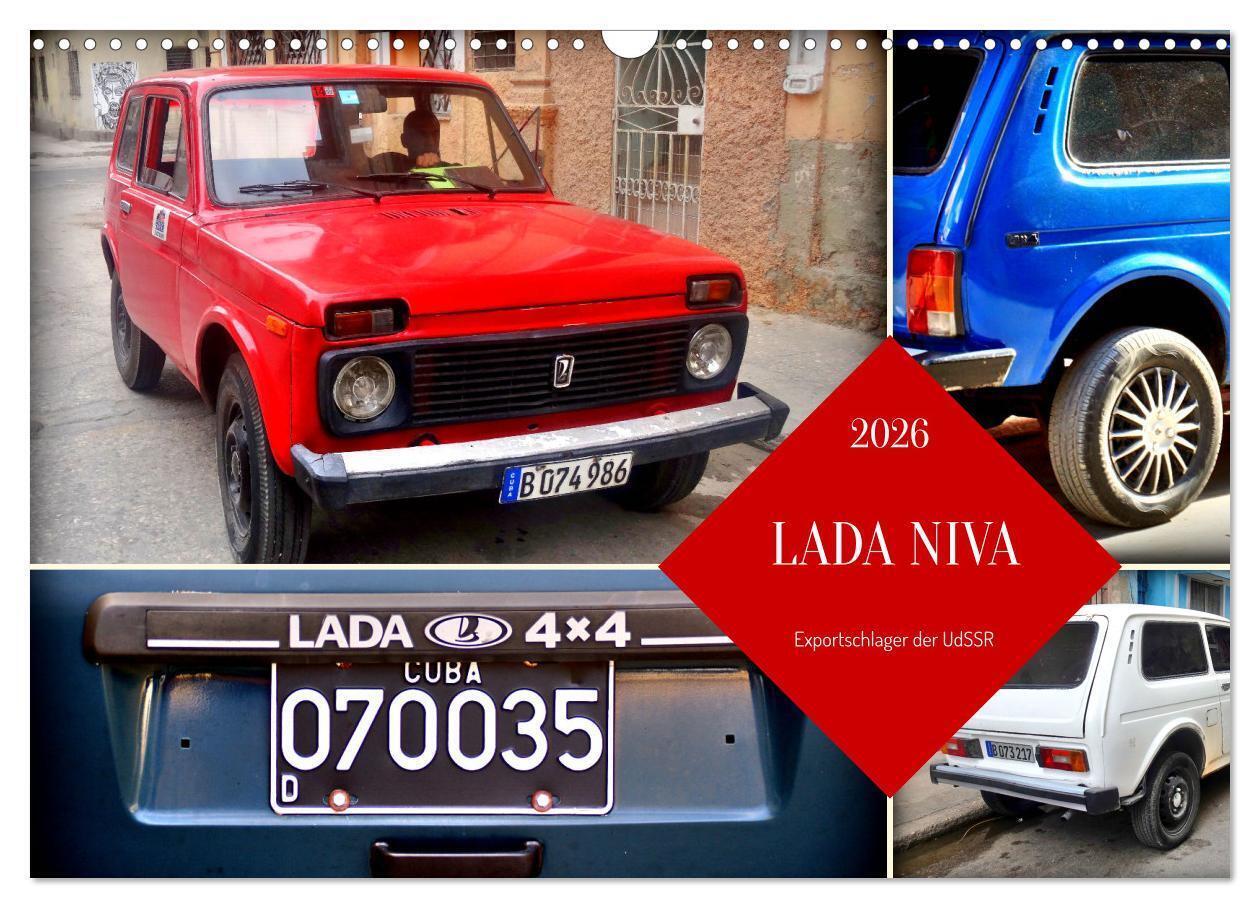 LADA NIVA - Exportschlager der UdSSR (Wandkalender 2026 DIN A3 quer) CALVENDO Monatskalender
