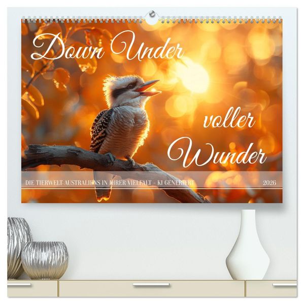 Down Under voller Wunder (hochwertiger Premium Wandkalender 2026 DIN A2 quer) Kunstdruck in Hochglanz