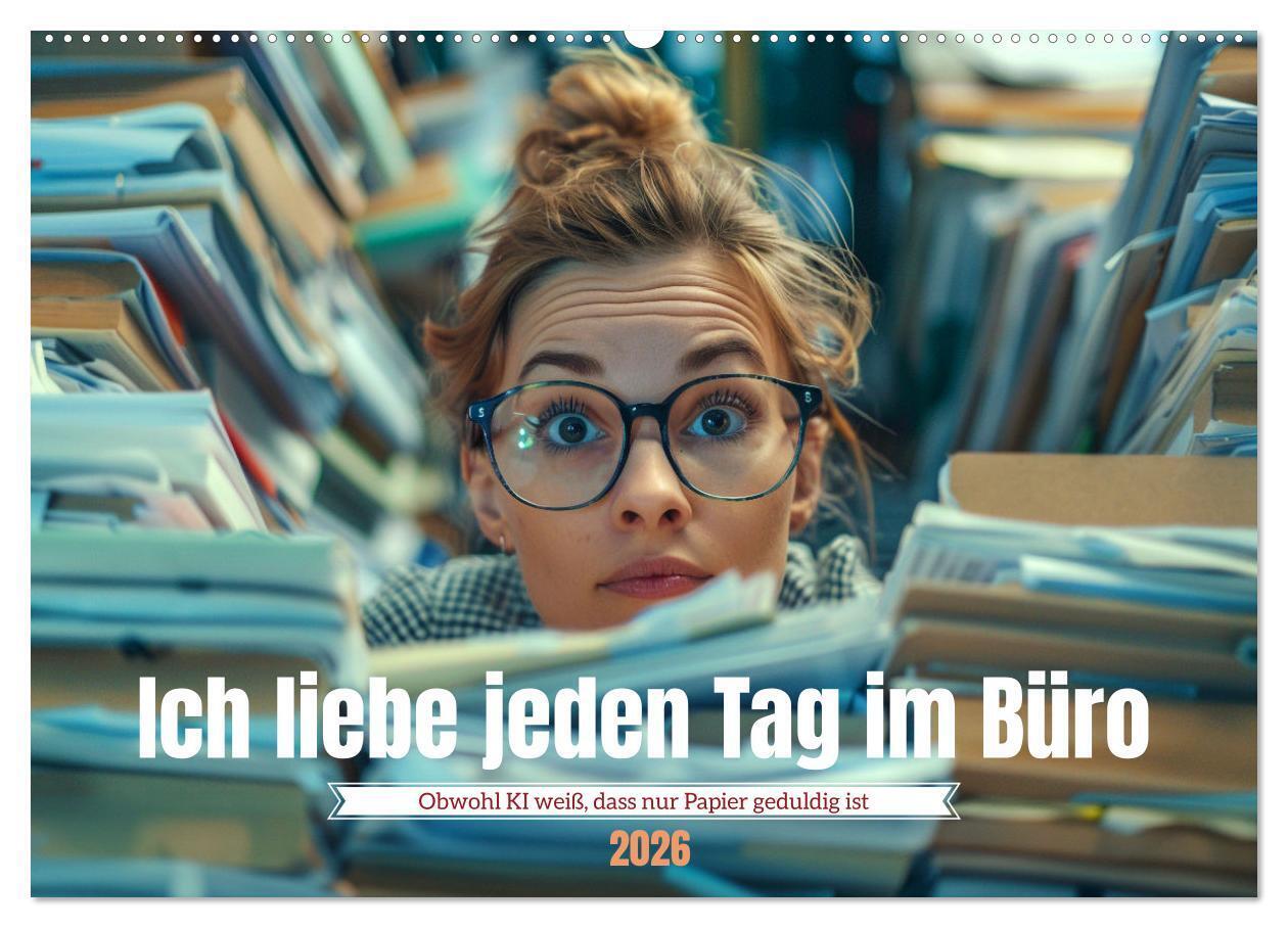 Ich liebe jeden Tag im Büro (Wandkalender 2026 DIN A2 quer) CALVENDO Monatskalender