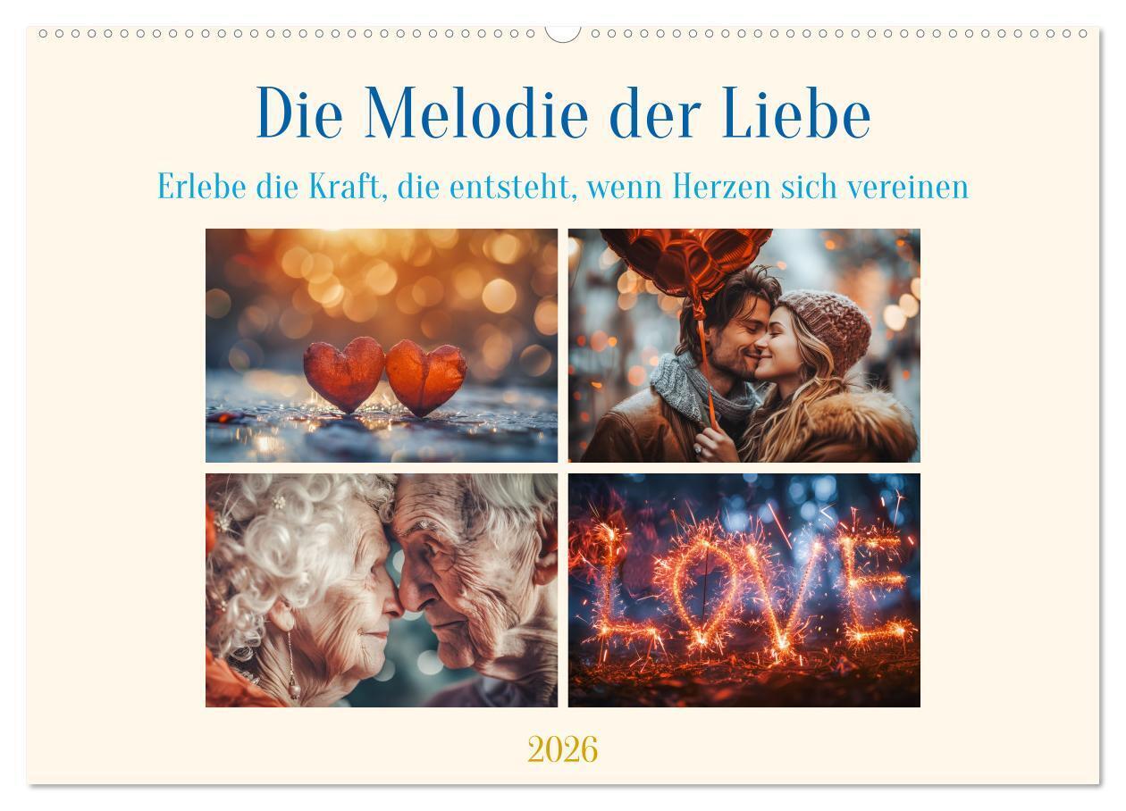 Die Melodie der Liebe (Wandkalender 2026 DIN A2 quer) CALVENDO Monatskalender
