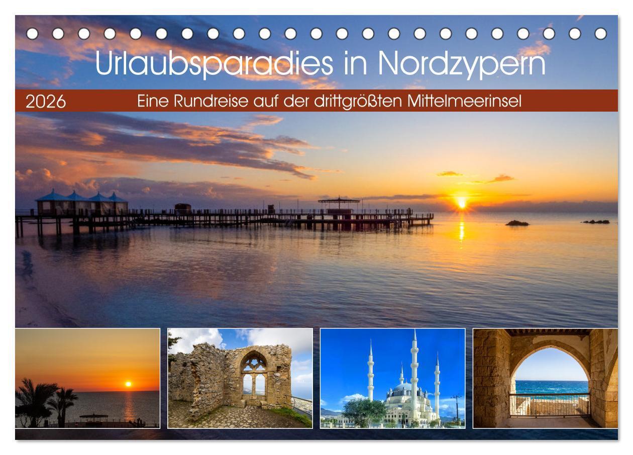 Urlaubsparadies in Nordzypern (Tischkalender 2026 DIN A5 quer) CALVENDO Monatskalender