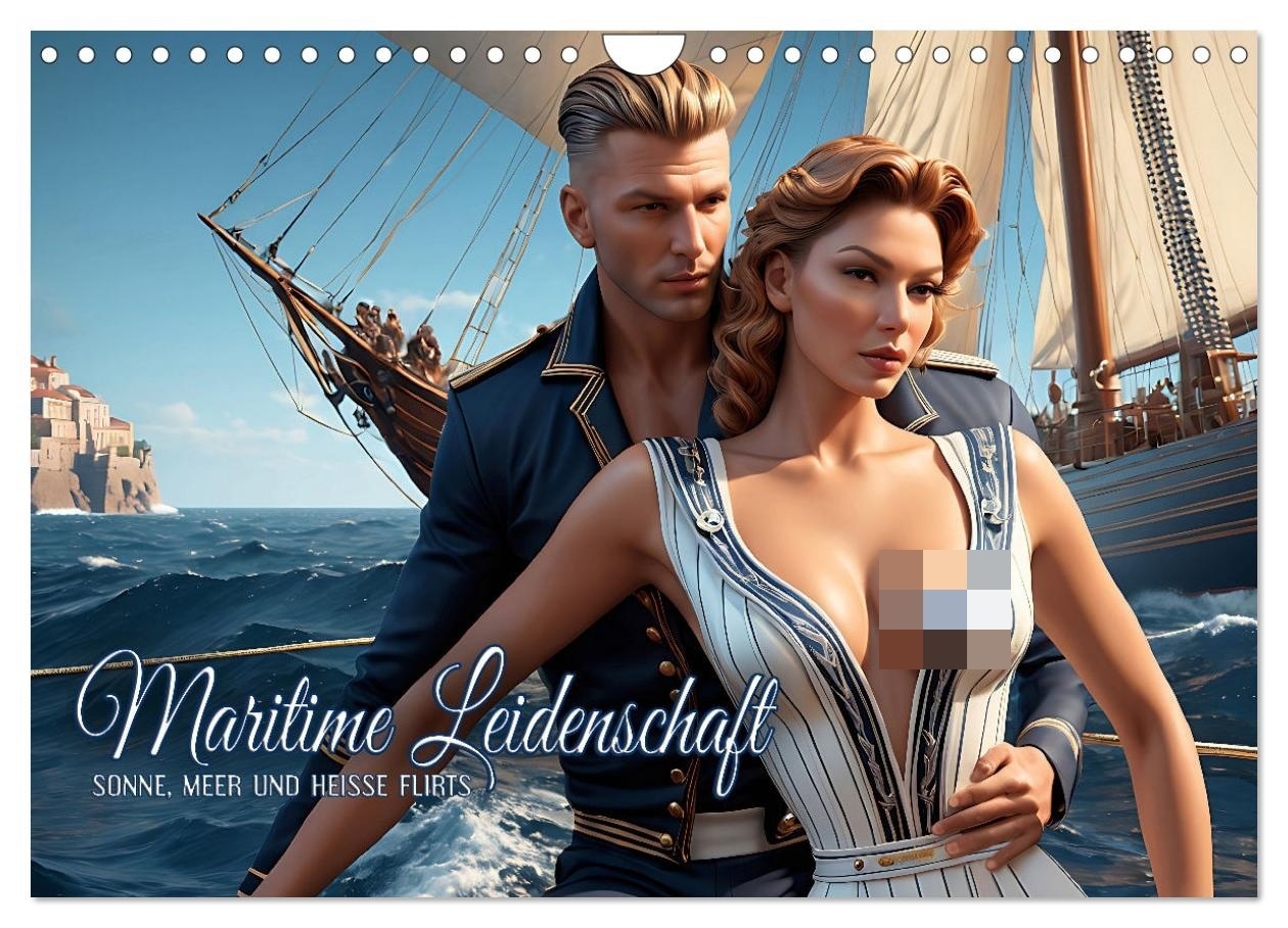 Maritime Leidenschaft - Sonne Meer und heiße Flirts (Wandkalender 2026 DIN A4 quer) CALVENDO Monatskalender