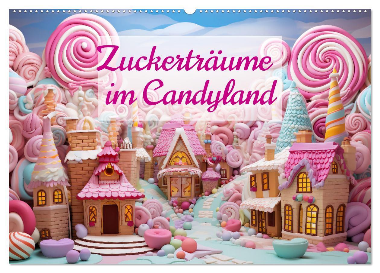 Zuckerträume im Candyland (Wandkalender 2026 DIN A2 quer) CALVENDO Monatskalender