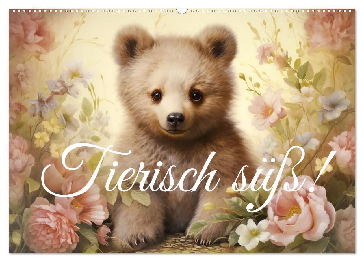 Tierisch süß! (Wandkalender 2026 DIN A2 quer) CALVENDO Monatskalender