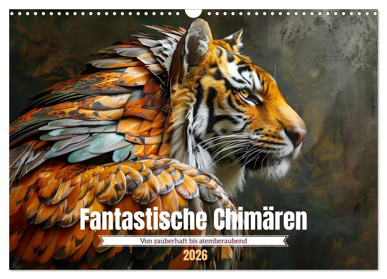 Fantastische Chimären - von zauberhaft bis atemberaubend (Wandkalender 2026 DIN A3 quer) CALVENDO Monatskalender