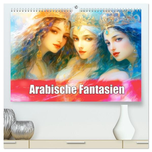 Arabische Fantasien (hochwertiger Premium Wandkalender 2026 DIN A2 quer) Kunstdruck in Hochglanz