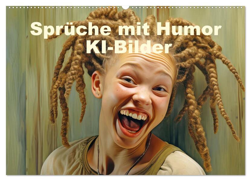 Sprüche mit Humor - KI-Bilder (Wandkalender 2026 DIN A2 quer) CALVENDO Monatskalender