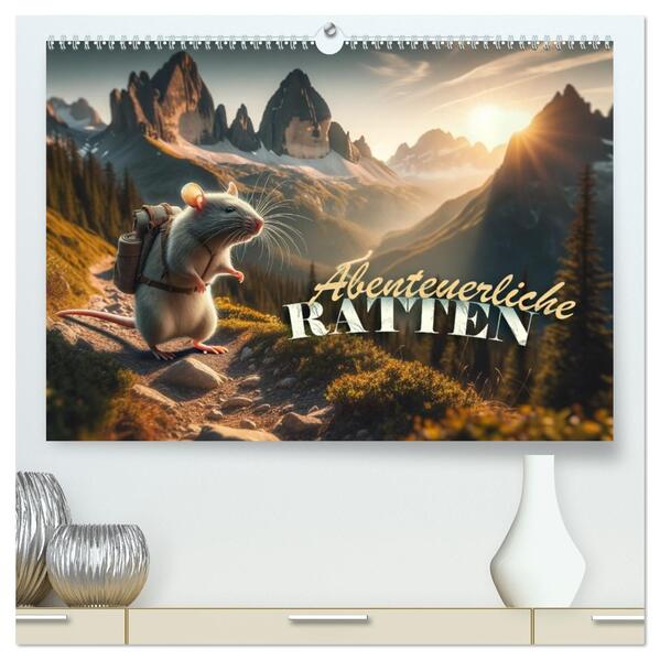Abenteuerliche Ratten (hochwertiger Premium Wandkalender 2026 DIN A2 quer) Kunstdruck in Hochglanz