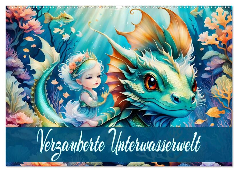 Verzauberte Unterwasserwelt (Wandkalender 2026 DIN A2 quer) CALVENDO Monatskalender