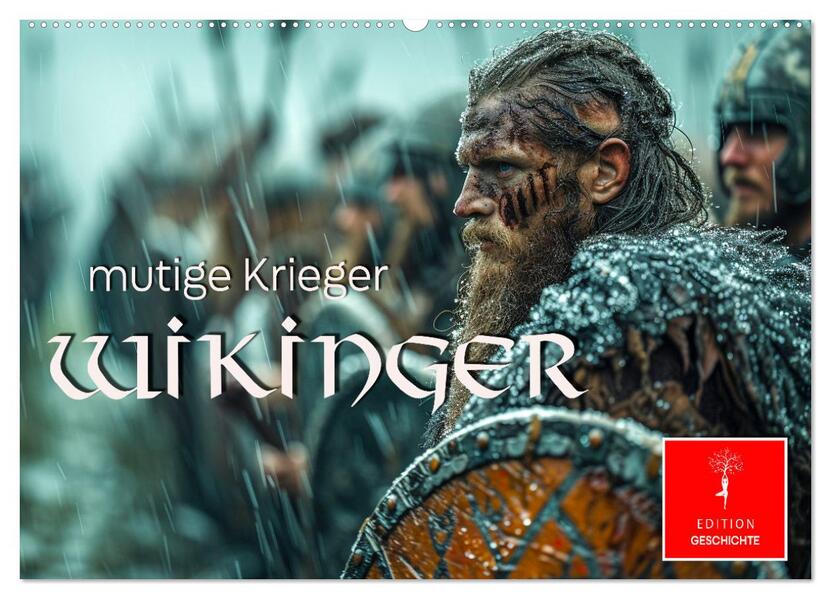 Wikinger - mutige Krieger (Wandkalender 2026 DIN A2 quer) CALVENDO Monatskalender