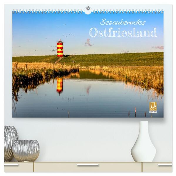 Bezauberndes Ostfriesland (hochwertiger Premium Wandkalender 2026 DIN A2 quer) Kunstdruck in Hochglanz