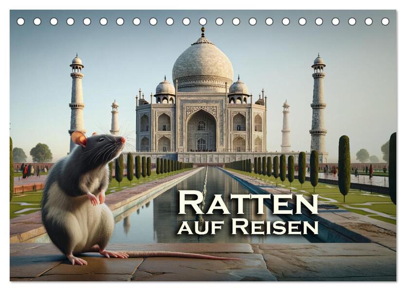 Ratten auf Reisen (Tischkalender 2026 DIN A5 quer) CALVENDO Monatskalender