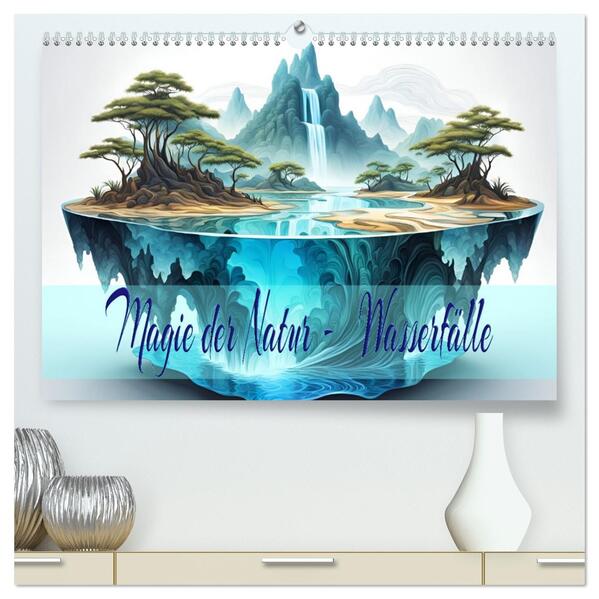 Magie der Natur - Wasserfälle (hochwertiger Premium Wandkalender 2026 DIN A2 quer) Kunstdruck in Hochglanz