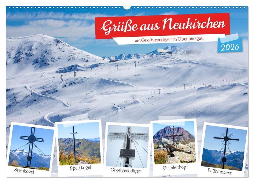 Grüße aus Neukirchen (Wandkalender 2026 DIN A2 quer) CALVENDO Monatskalender