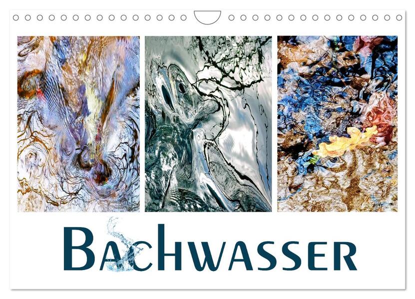 Bachwasser (Wandkalender 2026 DIN A4 quer) CALVENDO Monatskalender
