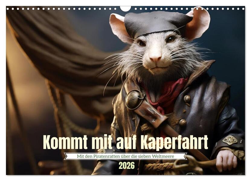 Kommt mit auf Kaperfahrt (Wandkalender 2026 DIN A3 quer) CALVENDO Monatskalender