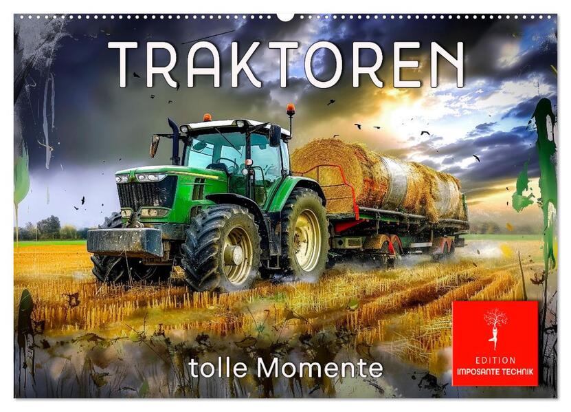Traktoren - tolle Momente (Wandkalender 2026 DIN A2 quer) CALVENDO Monatskalender