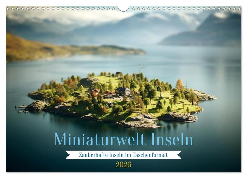 Miniaturwelt Inseln (Wandkalender 2026 DIN A3 quer) CALVENDO Monatskalender