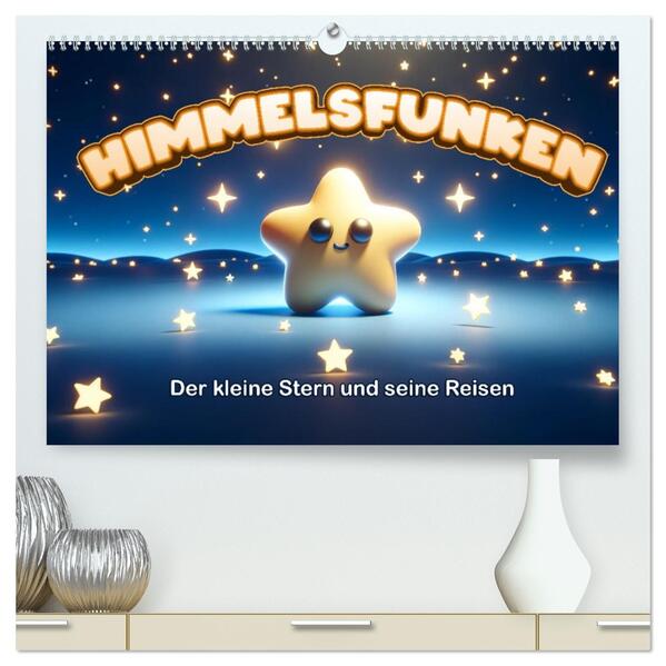 Himmelsfunken: Der kleine Stern und seine Reisen (hochwertiger Premium Wandkalender 2026 DIN A2 quer) Kunstdruck in Hochglanz