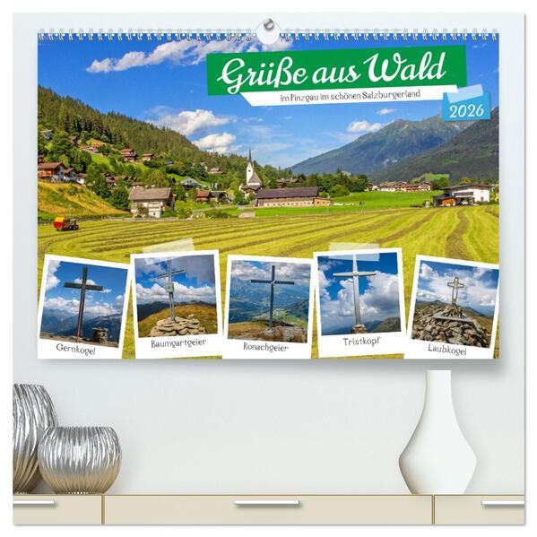 Grüße aus Wald (hochwertiger Premium Wandkalender 2026 DIN A2 quer) Kunstdruck in Hochglanz