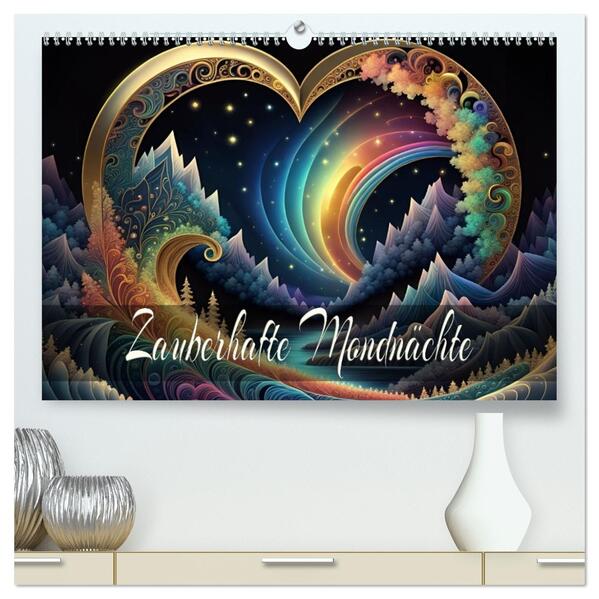 Zauberhafte Mondnächte (hochwertiger Premium Wandkalender 2026 DIN A2 quer) Kunstdruck in Hochglanz