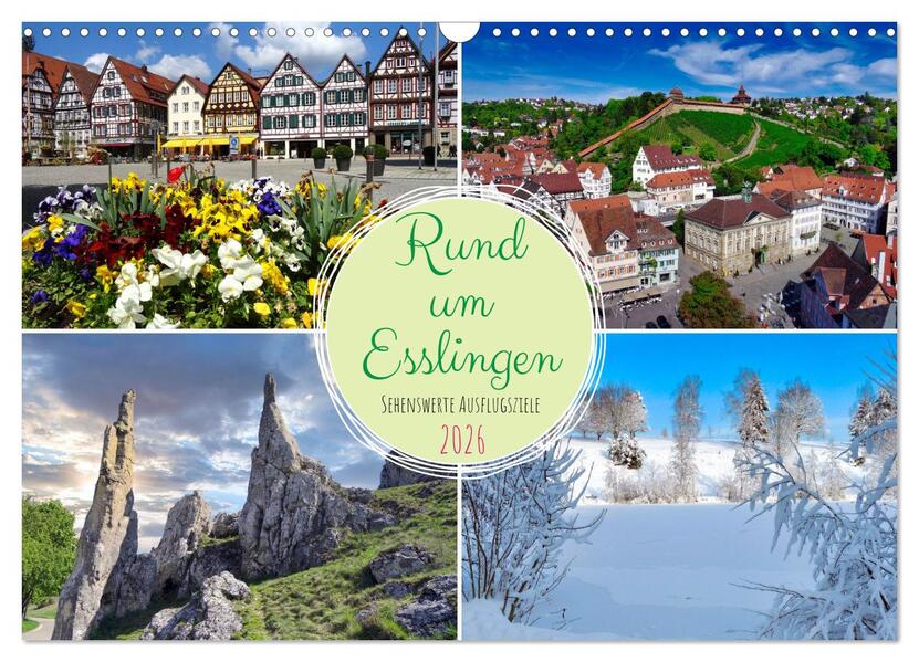 Rund um Esslingen (Wandkalender 2026 DIN A3 quer) CALVENDO Monatskalender