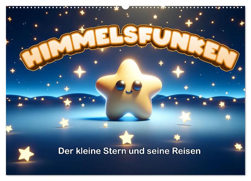 Himmelsfunken: Der kleine Stern und seine Reisen (Wandkalender 2026 DIN A2 quer) CALVENDO Monatskalender
