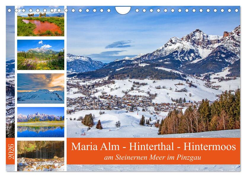 Maria Alm - Hinterthal - Hintermoos (Wandkalender 2026 DIN A4 quer) CALVENDO Monatskalender