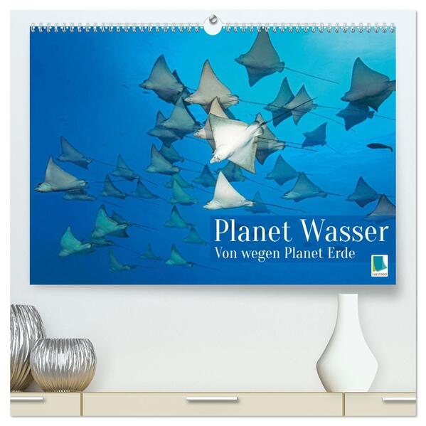 Planet Wasser: Von wegen Planet Erde (hochwertiger Premium Wandkalender 2026 DIN A2 quer) Kunstdruck in Hochglanz