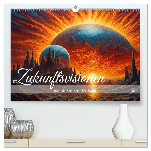 Zukunftsvisionen Wenn die Sonne zum Feind wird (hochwertiger Premium Wandkalender 2026 DIN A2 quer) Kunstdruck in Hochglanz