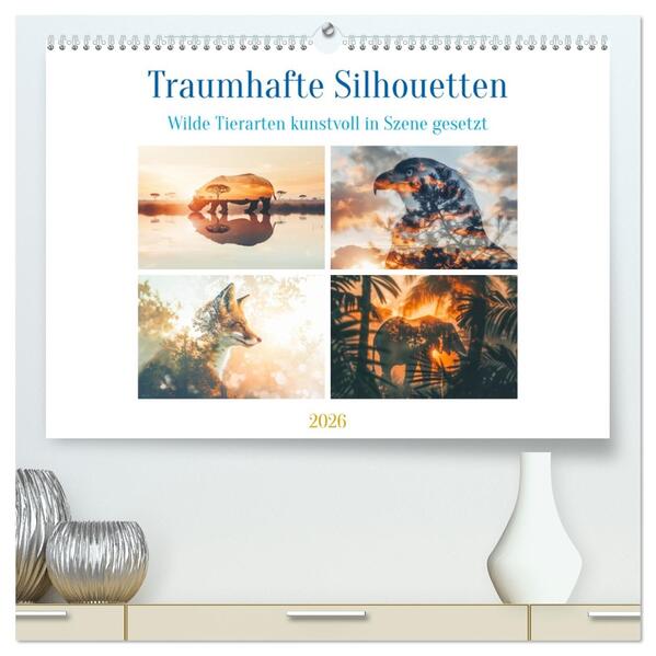 Traumhafte Silhouetten (hochwertiger Premium Wandkalender 2026 DIN A2 quer) Kunstdruck in Hochglanz