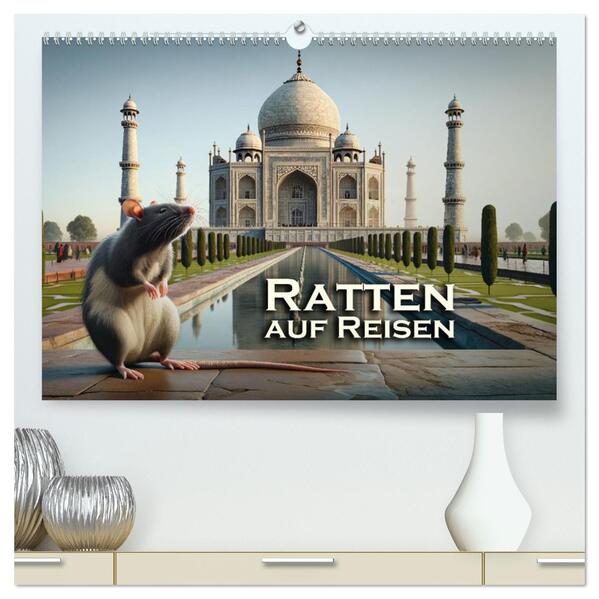 Ratten auf Reisen (hochwertiger Premium Wandkalender 2026 DIN A2 quer) Kunstdruck in Hochglanz