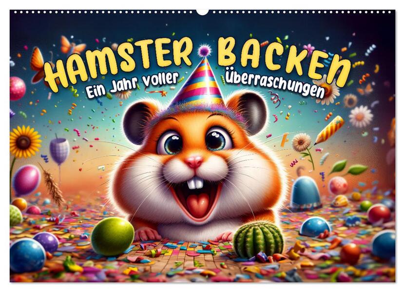 Hamsterbacken: Ein Jahr voller Überraschungen (Wandkalender 2026 DIN A2 quer) CALVENDO Monatskalender