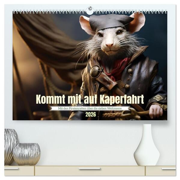 Kommt mit auf Kaperfahrt (hochwertiger Premium Wandkalender 2026 DIN A2 quer) Kunstdruck in Hochglanz
