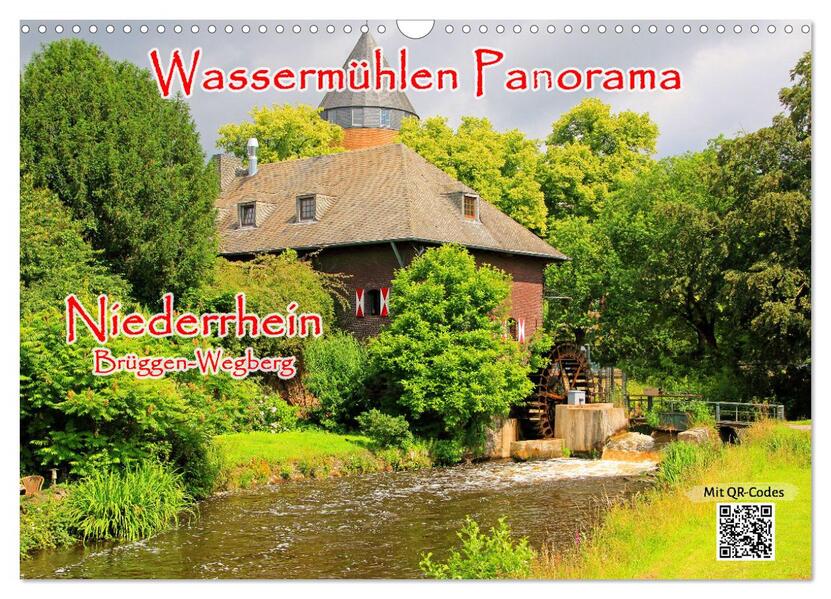 Wassermühlen Panorama Niederrhein Brüggen-Wegberg (Wandkalender 2026 DIN A3 quer) CALVENDO Monatskalender