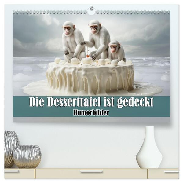Die Desserttafel ist gedeckt - Humorbilder (hochwertiger Premium Wandkalender 2026 DIN A2 quer) Kunstdruck in Hochglanz