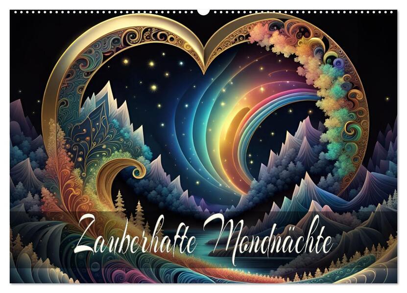 Zauberhafte Mondnächte (Wandkalender 2026 DIN A2 quer) CALVENDO Monatskalender