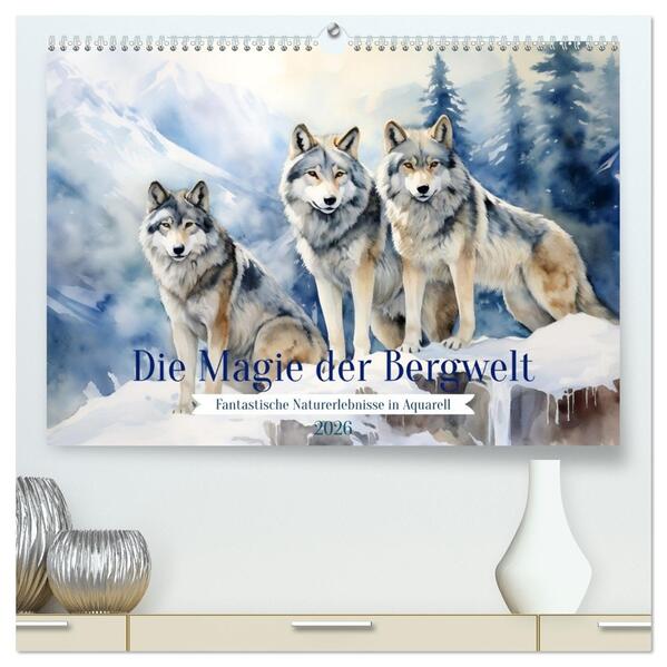 Die Magie der Bergwelt (hochwertiger Premium Wandkalender 2026 DIN A2 quer) Kunstdruck in Hochglanz