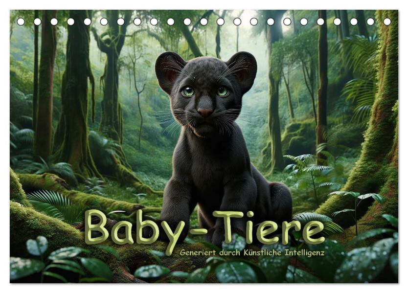 Baby-Tiere (Tischkalender 2026 DIN A5 quer) CALVENDO Monatskalender