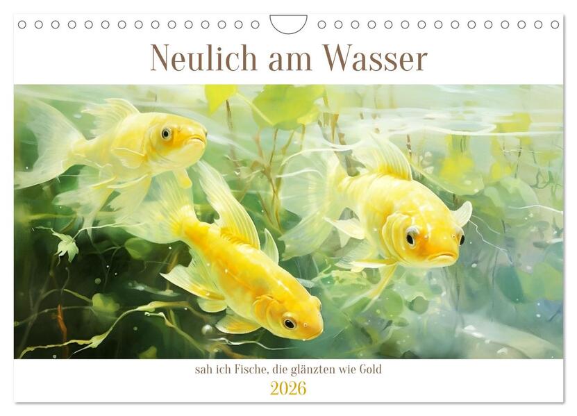 Neulich am Wasser (Wandkalender 2026 DIN A4 quer) CALVENDO Monatskalender
