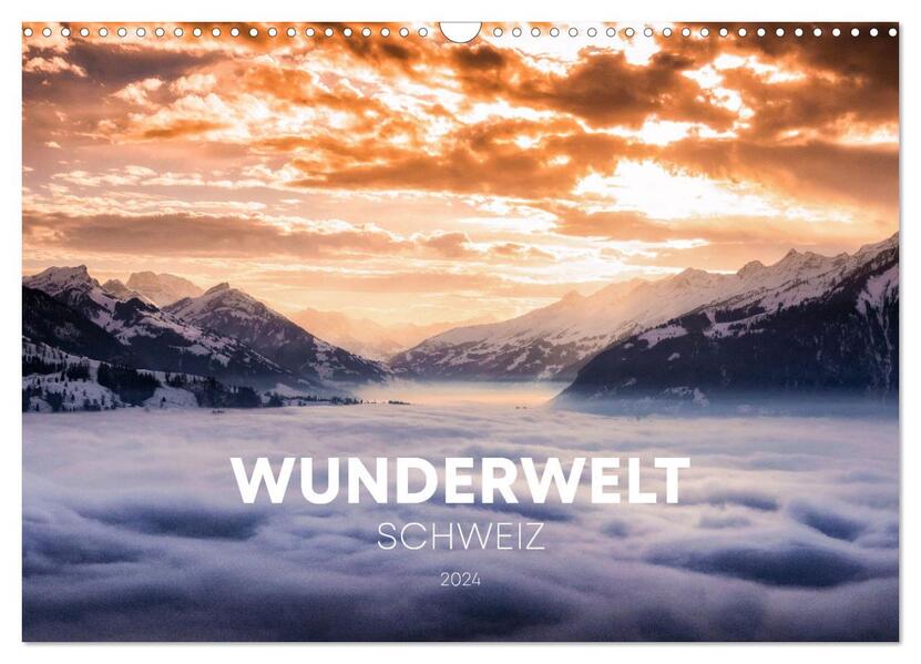 Wunderwelt Schweiz (Wandkalender 2026 DIN A3 quer) CALVENDO Monatskalender