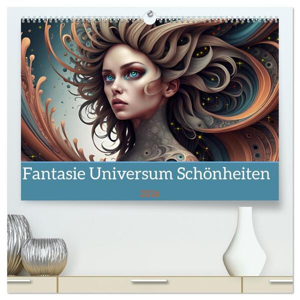 Fantasie Universum Schönheiten (hochwertiger Premium Wandkalender 2026 DIN A2 quer) Kunstdruck in Hochglanz