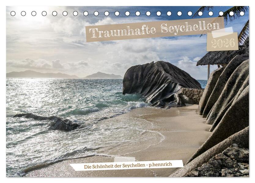Traumhafte Seychellen (Tischkalender 2026 DIN A5 quer) CALVENDO Monatskalender