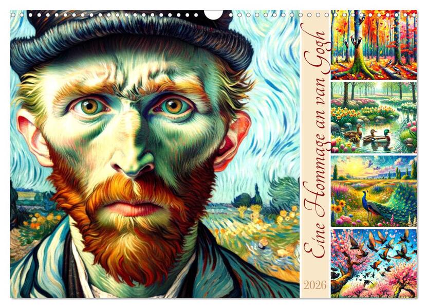 Eine Hommage an van Gogh (Wandkalender 2026 DIN A3 quer) CALVENDO Monatskalender