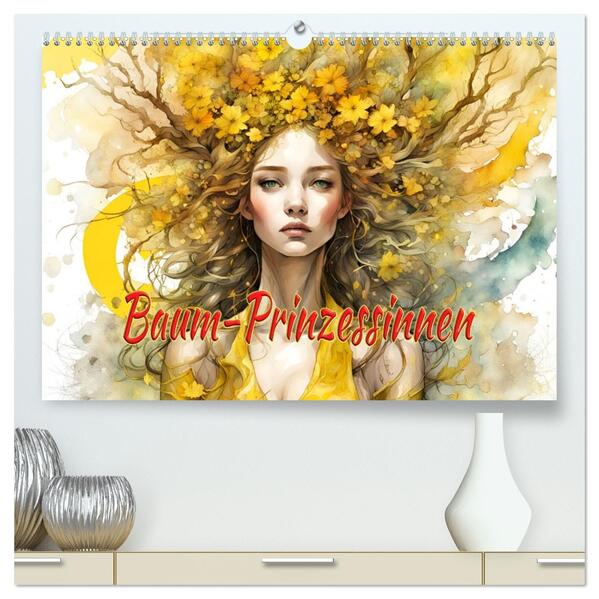 Baum-Prinzessinnen (hochwertiger Premium Wandkalender 2026 DIN A2 quer) Kunstdruck in Hochglanz