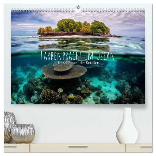 Farbenpracht im Ozean - Die Schönheit der Korallen (hochwertiger Premium Wandkalender 2026 DIN A2 quer) Kunstdruck in Hochglanz