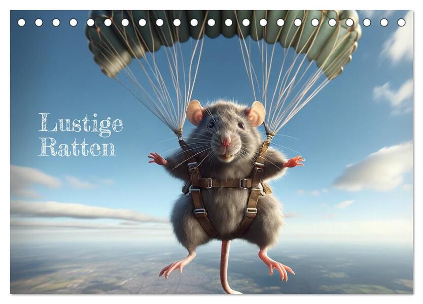 Lustige Ratten (Tischkalender 2026 DIN A5 quer) CALVENDO Monatskalender