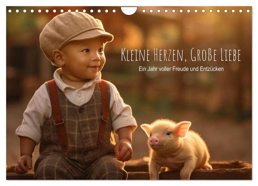 Kleine Herzen Große Liebe: Ein Jahr voller Freude und Entzücken (Wandkalender 2026 DIN A4 quer) CALVENDO Monatskalender