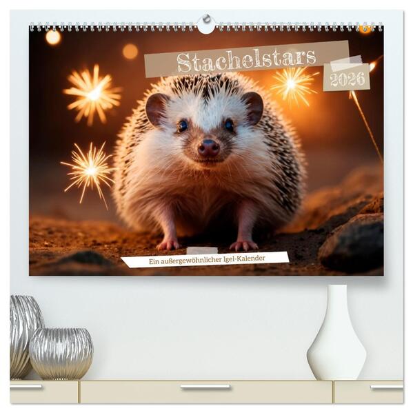 Stachelstars (hochwertiger Premium Wandkalender 2026 DIN A2 quer) Kunstdruck in Hochglanz