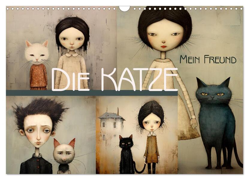 Die Katze - mein Freund (Wandkalender 2026 DIN A3 quer) CALVENDO Monatskalender